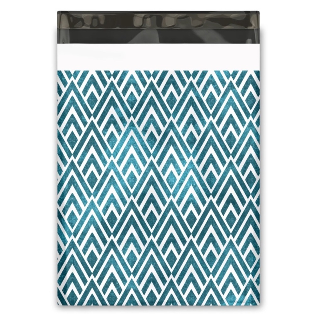 ( Quantity 25 10x13 ) Chevron Poly Mailers Bag Shipping Envelope - Picture 2 of 2